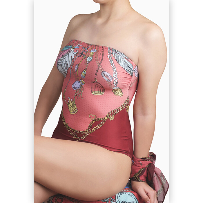 Бански от колекцията Талисман "Bourgundy" -  цял бански